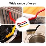 product_image_name-Generic-مجموعة فرش سلكية صغيرة متعددة الوظائف لإزالة الصدأ والطلاء، منظفات معدنية فعالة، مجموعة فرشاة لتنظيف موقد الغاز للأعمال المختلفة مثل إزالة بقايا اللحام والطلاء والصدأ والمزيد-5