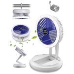 product_image_name-Generic-مروحة محمولة قابلة لإعادة الشحن - 4 سرعات - تصميم هادئ وخفيف الوزن للمكتب أو الحائط (2546)-4