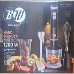 product_image_name-Black & White-هاند بلندر بالملحقات بلاك اند وايت قدرة 1200 وات - اسود - HB-1150-2