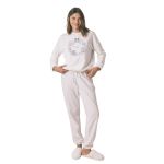 product_image_name-Women Secret-Soft white fleece long pajamas-1