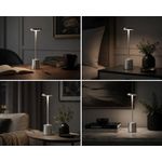 Generic Cordless LED Table Lamp, Silver Metal, Rechargeable CODE: 17L - image 5