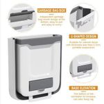 product_image_name-Generic-سلة مهملات بلاستيكية صغيرة قابلة للطي للتعليق في المطبخ على باب الخزانة أو في السيارة، غرفة النوم، والحمام، بسعة 9 لتر من البلاستيك السيليكوني.-3