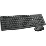 Logitech لوحة مفاتيح وماوس لاسلكيان MK235 - أسود
