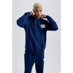 product_image_name-Defacto-Man Hooded Standart Fit Sweat Shirt - Navy-2