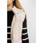 product_image_name-Defacto-Girl Hooded Regular Fit Vest - Stone-2