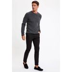 product_image_name-Defacto-Man Crew Neck Slim Fit Pullover - D.Greymelange-3