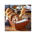 product_image_name-Generic-Wood Finish Plastic Bowl for Salads, Fruits and Popcorn Adds an Elegant Look to Your Home Square Shape 16cm (Shatterproof)-4