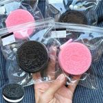 product_image_name-Generic-Silicone Stress Relief Squishy Toy Tab Squishy Dessert Squishies PVC New Fidget Toy Stress Relieving Fur Ball Biscuits, Ultra-Soft Decompression Venting Toy, Gummy Candy Fidget Toys (Black)-3