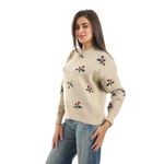 product_image_name-Menta By Coctail-كنزة محبوكة مطرزة -17438- بيج-1