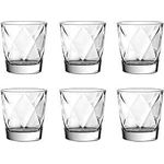 Gifts Of Faith Vidivi Modern Transparent Glass Tumbler Set of 6 Pieces 290 ml