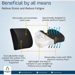 product_image_name-Penguin-Car Seat "Back Pillow" - Memory Foam - Black-2