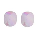 3Diamonds Women's Plastic Stud Earrings - Light Mauve BoxHO-41
