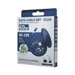 Remax RC-190 Wanbo Series 60W Multifunctional Charging Data Cable Set - Black