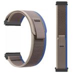 product_image_name-Generic-عصابات من النايلون بحلقة درب بطول 22 مم متوافقة مع Samsung Gear S3 Classic - Frontier ، قابلة للتعديل من النايلون المنسوج مضفر باللون الرمادي والأزرق-2