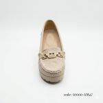 product_image_name-Generic-حذاء كعب عريض بتصميم تريكو عصري ونعل طبي مريح - موديل 50000-AM47 - بيج-3