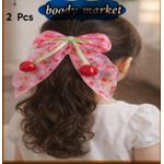 product_image_name-Generic-فيونكة شعر بناتي مزينة بكرز إكسسوار شعر أنيق للأطفال فيونكة شعر كيوت للبنات قطعتين -1