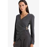 product_image_name-Defacto-بلوزة كم طويل قصة عادية وياقة متقاطعة ببكلة-1