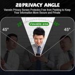 product_image_name-Generic- Privacy Glass Screen Protector for Samsung Galaxy S23 Ultra 6.8 inch HD Anti-Scratch Bubble Free Precise Touch Response Full Protection Case Friendly Black-2