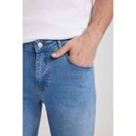 product_image_name-Defacto-Man Skinny Fit Bermuda - MID BLUE-2