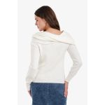 product_image_name-Carina-بلوفر كلاسيكي برقبة مهدبة-3