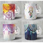 Crazy Art Dream Catcher Mugs – 350 Ml - 4 Pcs