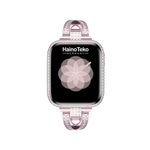 product_image_name-Haino Teko-ساعة هاينو تيكو G13 ميني الذكية للسيدات - شاشة AMOLED، تدعم المكالمات، مع 3 أساور متنوعة وشاحن لاسلكي.-8