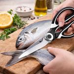 product_image_name-Generic-مقص مطبخ احترافي من الفولاذ المقاوم للصدأ أداة تقطيع متعددة الوظائف مع كسارة بندق وفتاحة زجاجات لتحضير اللحوم والأسماك والأعشاب والتغليف-1