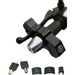 product_image_name-Generic- قفل مقود دراجة نارية متين من الالومنيوم مع عتلة للحماية من السرقة مع مفتاحين، للدراجة والسكوتر (اسود، : ) - من رنا ستور -5