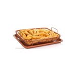 product_image_name-Generic-Crisper Copper Baking Sheet Air Fryer - Deluxe Multi-Purpose Copper Brown-1