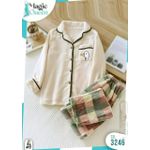 بيجامة قطيفة شتوى