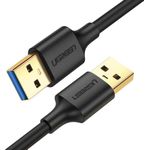 product_image_name-Ugreen-USB-A 3.0 Male to Male Cable 0.5m (Black) 10369-1
