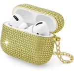 product_image_name-Generic-جراب فاخر مرصع بأحجار الراين من تين تك لسماعات Apple AirPods 4، غطاء واقٍ لامع متلألئ مع سلسلة معدنية، مقاوم للصدمات، هدية مثالية للنساء والفتيات لسماعات AirPods من الجيل الرابع 2024 (ذهبي)-1