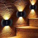 product_image_name-Generic-مصابيح خارجية مقاومة للماء تعمل بالطاقة الشمسية للحديقة والشرفة والفناء والشارع والجدران الخارجية والديكور الخارجي، 2 قطع مع براغي تثبيت متضمنة-6