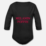 Melanin Organic Long Sleeve Baby Bodysuit