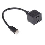 product_image_name-Generic-محول كابل اتش دى ام آي ذكر الى 2  مخرج انثى اتش دى ام آي - أسود-2