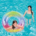 product_image_name-MUMS PLANET-فيليش حلقة سباحة، حلقة عائمة شفافة، حلقة سباحة مزينة بالترتر بتصميم سماء مرصعة بالنجوم بالوان قوس قزح، انبوب سباحة متين قابل للنفخ مع ترتر للاطفال، حلقات سباحة لحفلات حمام السباحة الصيفية _عوامة حمام سباحة__أنبوب سباحة قابل للنفخ للأطفال حفلات الصيف-3