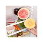 product_image_name-Generic-غطاء سيليكون مطاطي أبيض ، غطاء مفيد للثلاجة والميكروويف. 6 قطع.-2