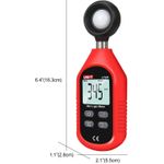 product_image_name-Uni-T-يوني-T مقياس اضاءة رقمي UT383 من 0~199,900 لوكس (0~18,500 اف سي) لشموع القدم لتصوير الافلام والنباتات ومقياس الضوء وقياس شدة السطوع-5