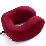 product_image_name-Generic-Foam Travel Pillow Memory Foam - Burgundy-1
