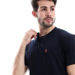 product_image_name-Shorto-تي شيرت رجالي كلاسيك قطن سادة - 4037 - ازرق غامق-3