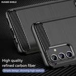product_image_name-Generic-جراب لهاتف Samsung Galaxy A04s بتصميم ألياف الكربونية مصقولة، مقاوم للصدمات، رفيع ويوفر قبضة مريحة - حماية قوية - أسود-4