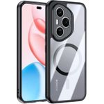 product_image_name-Generic-جراب حماية خلفي مغناطيسي للموبايل صلب ورفيع وناعم من البولي يوريثين المقاوم للحرارة ممتص للصدمات ومضاد للإصفرار لـهونر 400 برو شبكة الجيل الخامس 5G، أسود وشفاف-1