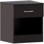 product_image_name-Generic-Bedside Table with 1 Drawer, a compact and stylish Nightstand and Bedside Cabinet for bedroom storage, presented in a sleek and versatile Black finish-4