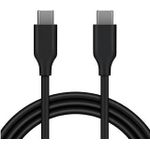 USB Type-C to Type-C Cable 25W - Black, Smartphone, Laptop