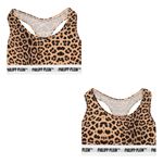 product_image_name-Philipp Plein-Women’s 2-Pack Original Animal Print Bralette – Brown, Soft Cotton Blend, Pullover Style-1