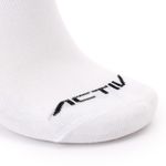 Activ Patterned Soft Cotton Socks - White - 3 PCs - image 2