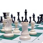 Generic Plastic chess set + unique stand, suitable for all ages - image 2
