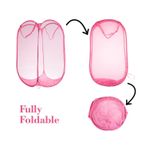 product_image_name-Generic-Kuber Industries, Nylon Mesh Laundry Basket, Foldable Laundry Bag, Netted Lightweight Laundry Organizer, Reinforced Handle With Sturdy Base, 30 L-3