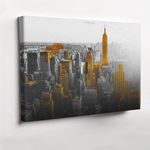 product_image_name-Generic-لوحة "نيويورك الذهبية" - لوحة كانفاس مودرن لناطحات السحاب بلمسات ذهبية فاخرة.-1