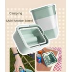 product_image_name-Generic-حاوية قمامة سيليكون - حاوية نفايات قابلة للطي لتوفير المساحة في السيارة مع حامل أكياس مدمج ومقبض لسهولة الحمل واستخدامات متعددة داخلية وخارجية-6